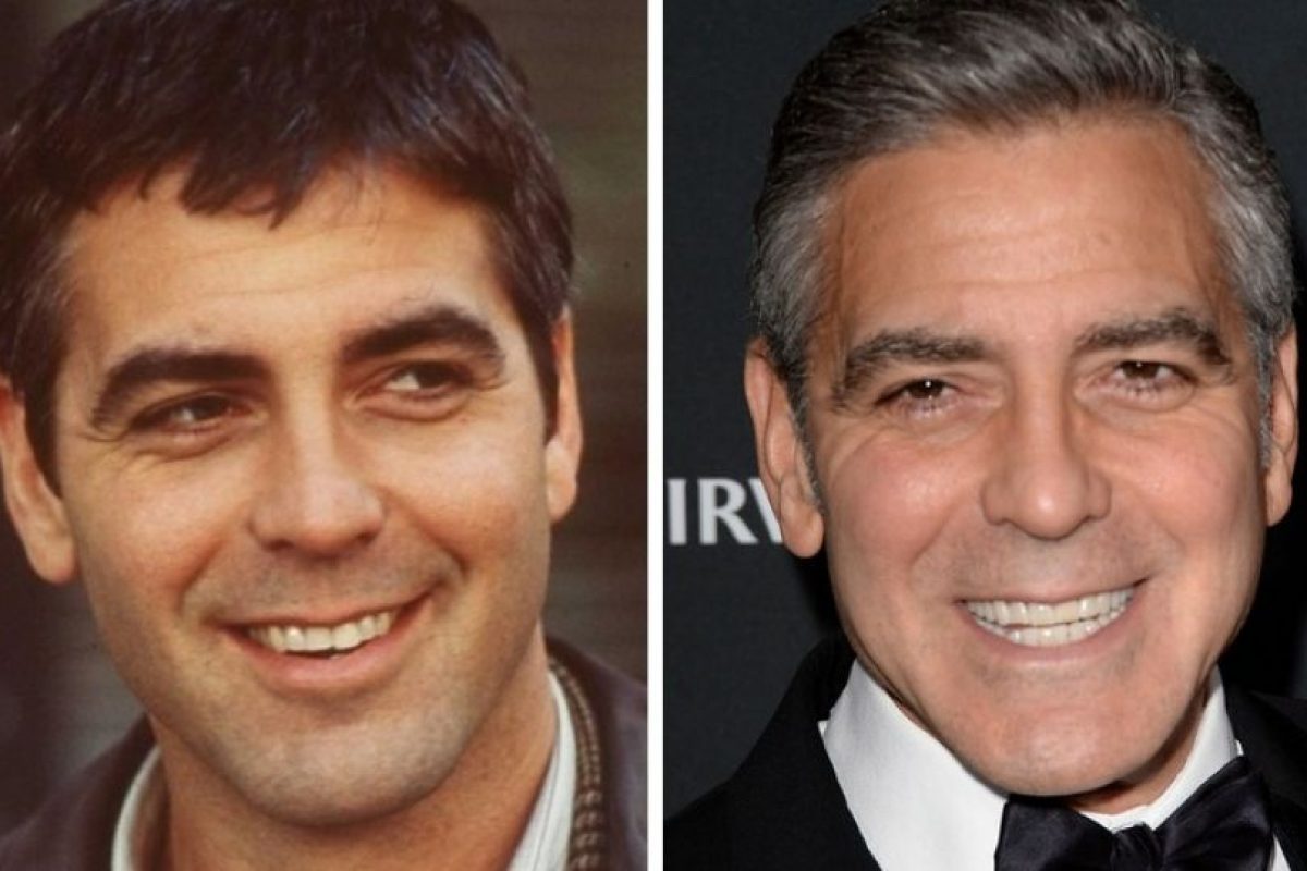 Джордж Клуни до и после